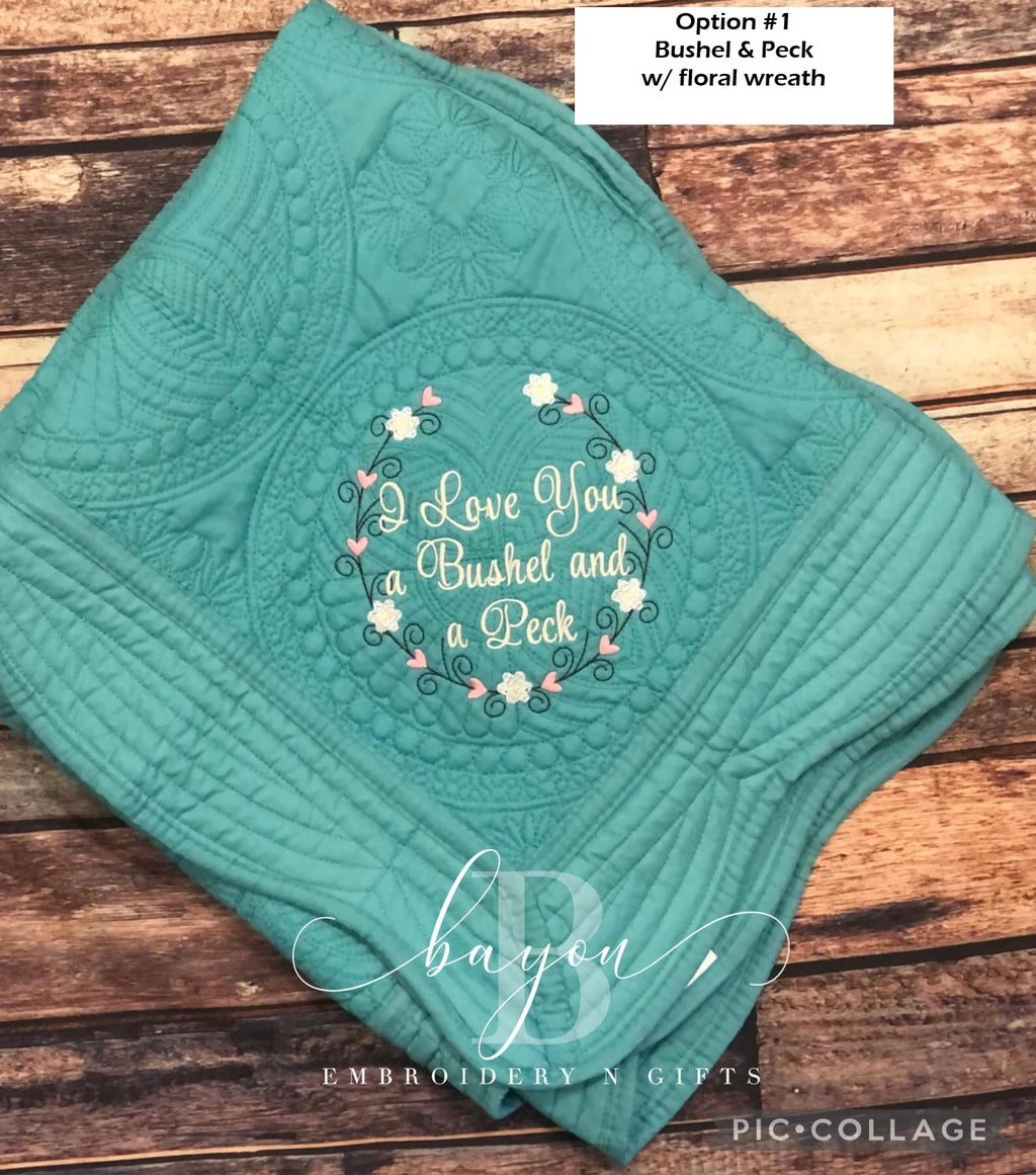 Heirloom baby quilt/throw quilt/lap quilt