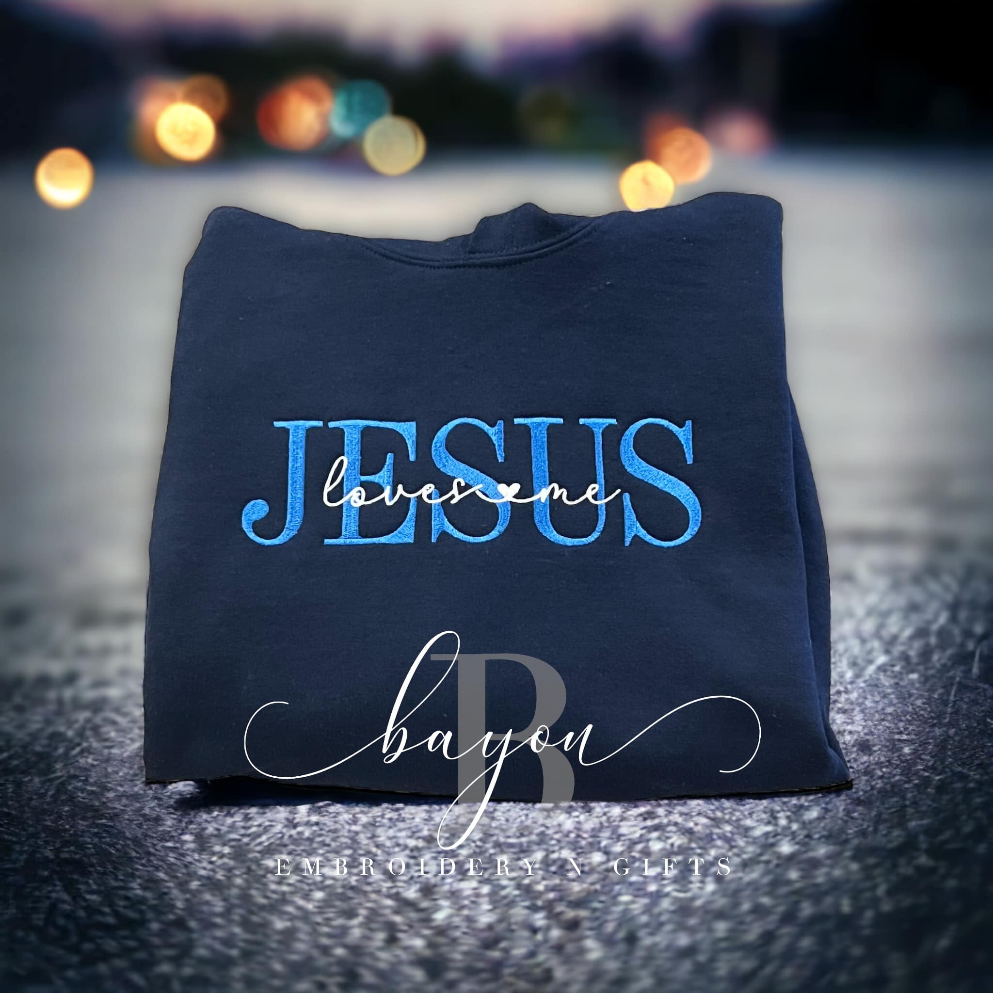 Jesus loves me - Adult sweatshirt, hoodie, t-shirt (short or long) religious apparel