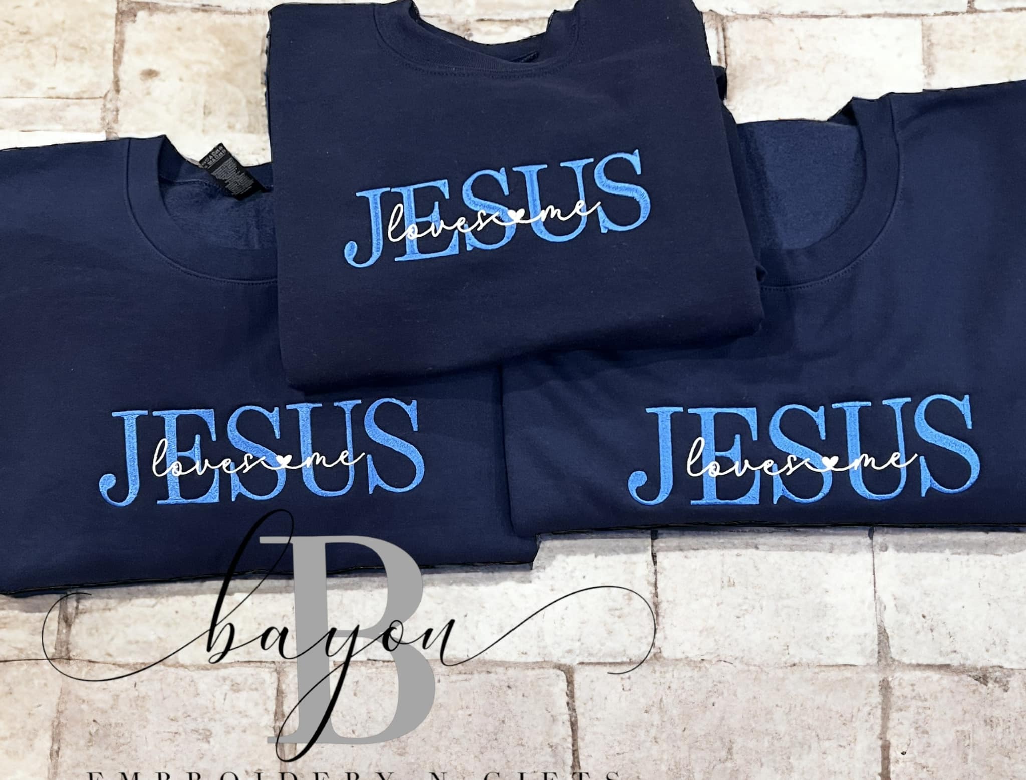 Jesus loves me - Adult sweatshirt, hoodie, t-shirt (short or long) religious apparel
