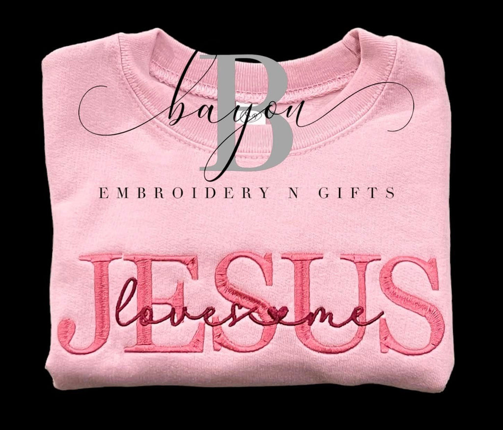 Jesus loves me - Adult sweatshirt, hoodie, t-shirt (short or long) religious apparel