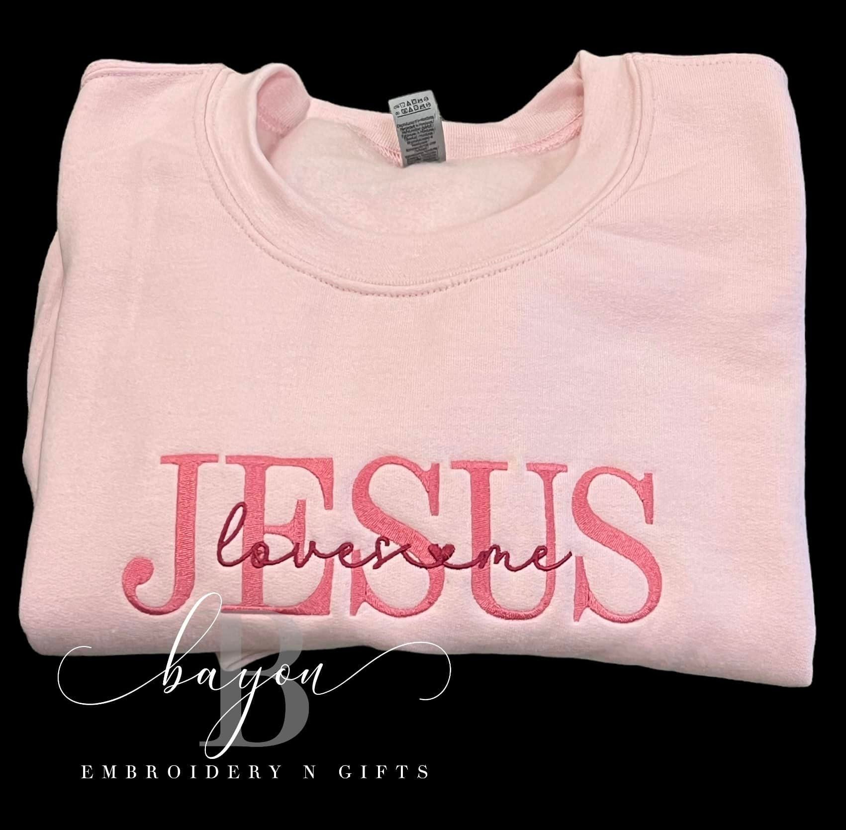 Jesus loves me - Adult sweatshirt, hoodie, t-shirt (short or long) religious apparel