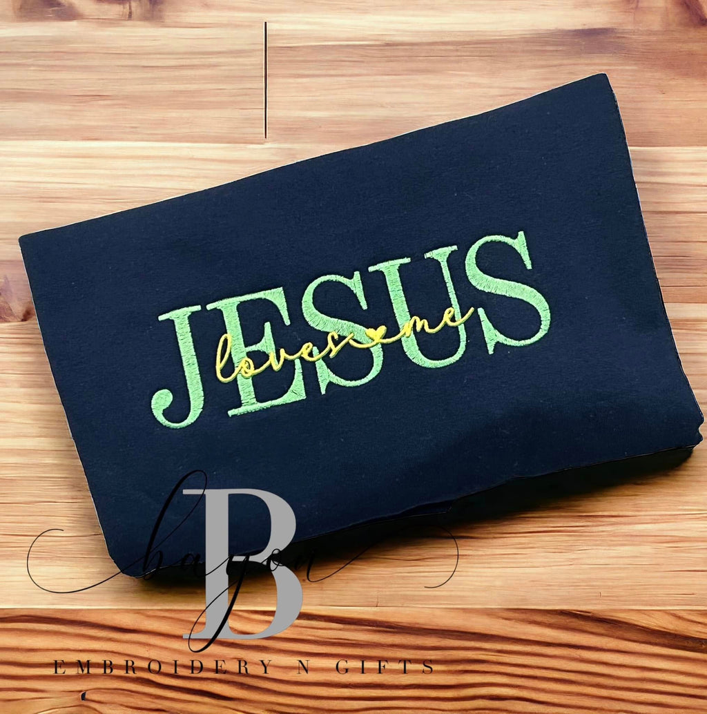 Jesus loves me - Adult sweatshirt, hoodie, t-shirt (short or long) religious apparel