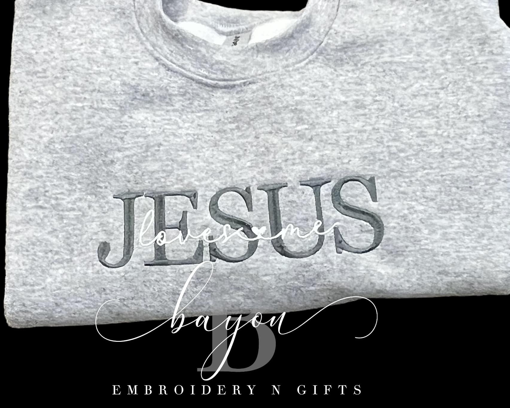 Jesus loves me - Adult sweatshirt, hoodie, t-shirt (short or long) religious apparel
