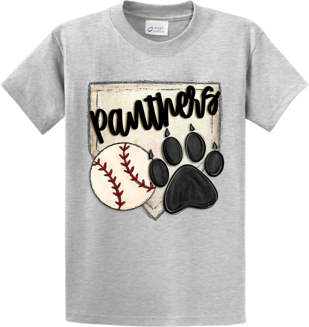 MHS SPIRIT PANTHER SHIRT BASEBALL PLATE & BALL