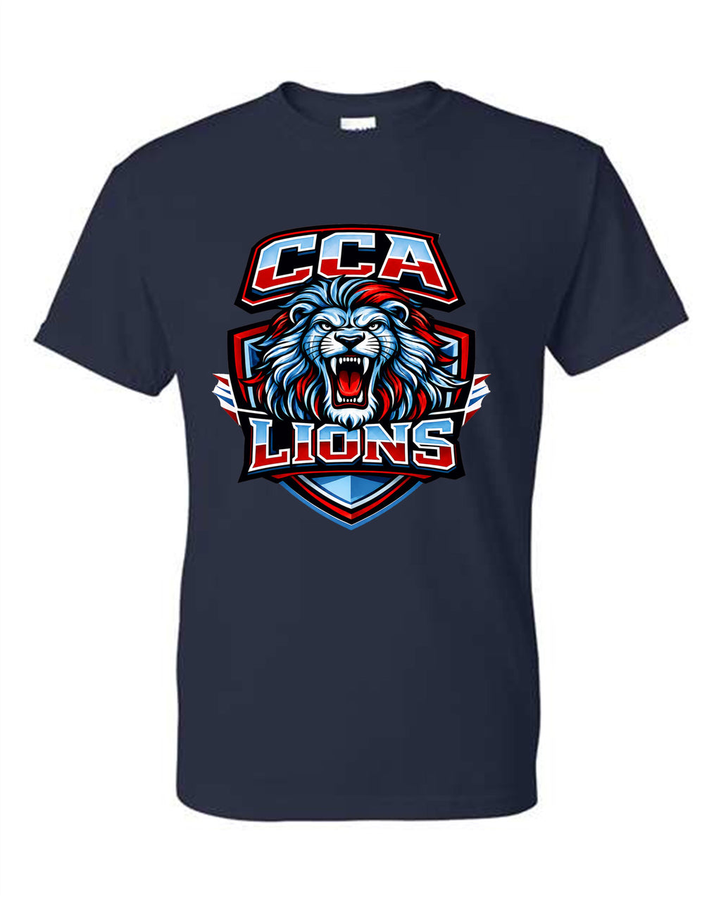CCA LIONS V2026 #G ROARING LION WITH TWO TONED LETTERING
