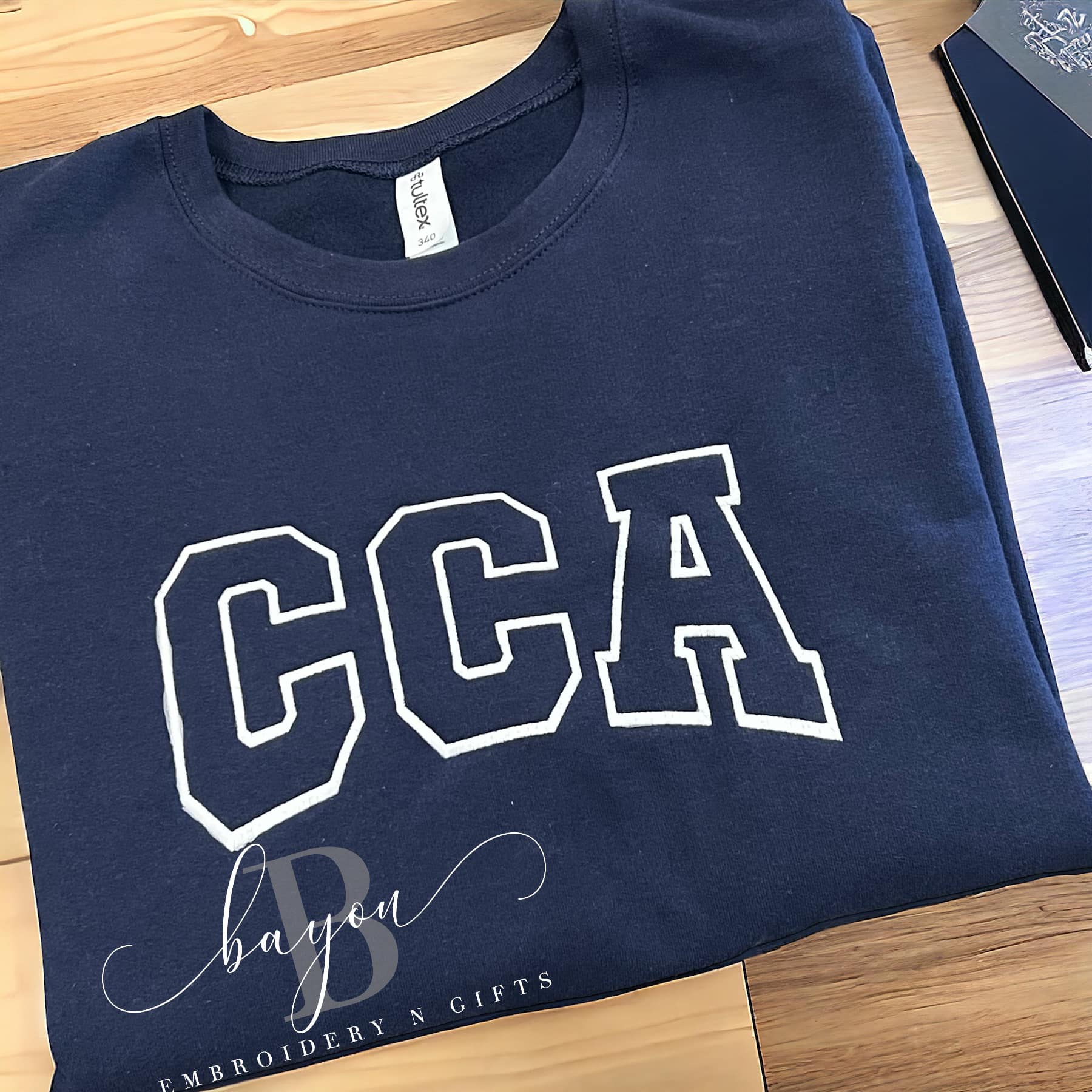CCA embroidered, arched letters sweatshirt / hoodie YOUTH OR ADULT