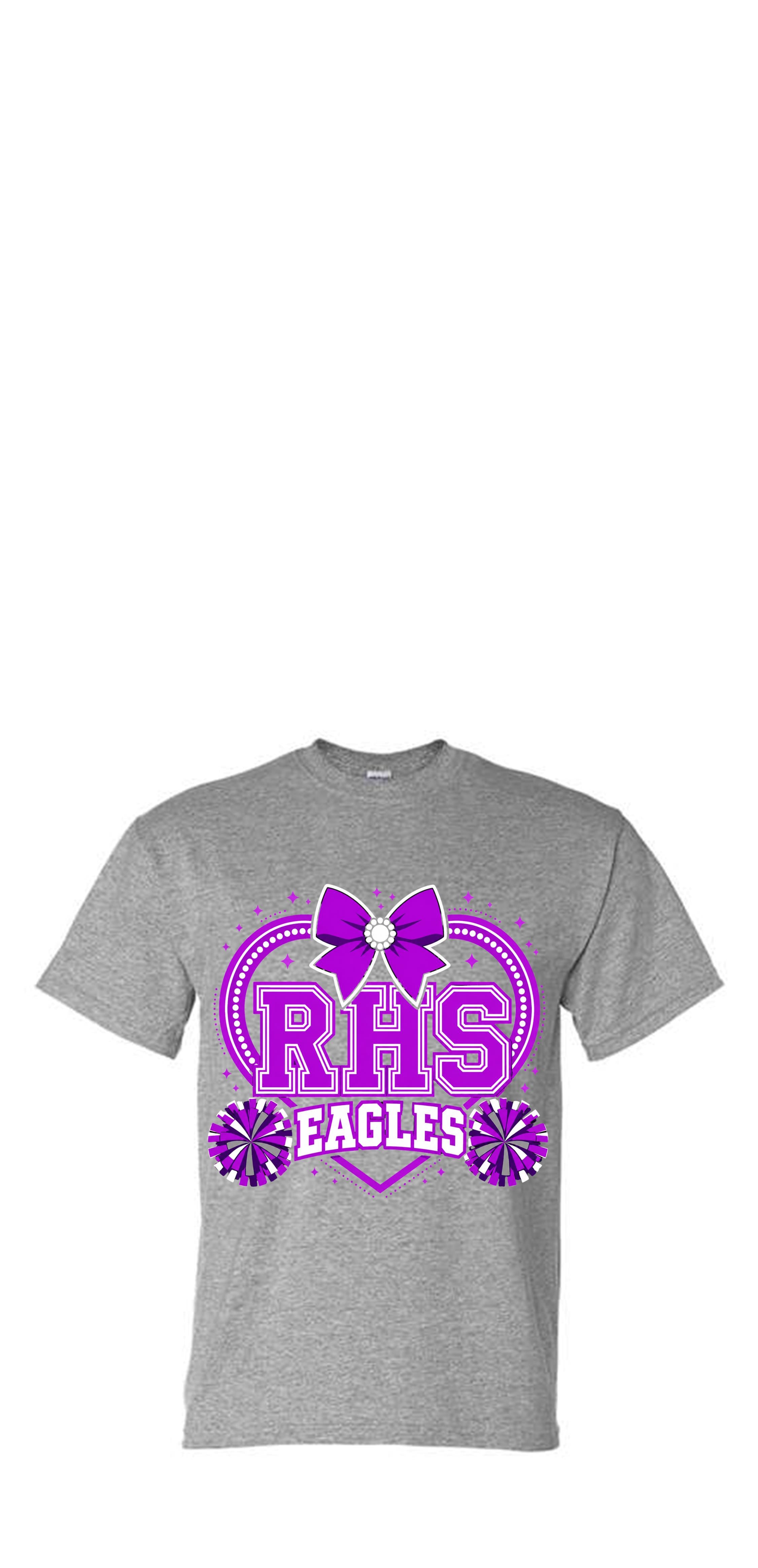 RHS EAGLES SPIRIT HEART BLING AND BOW