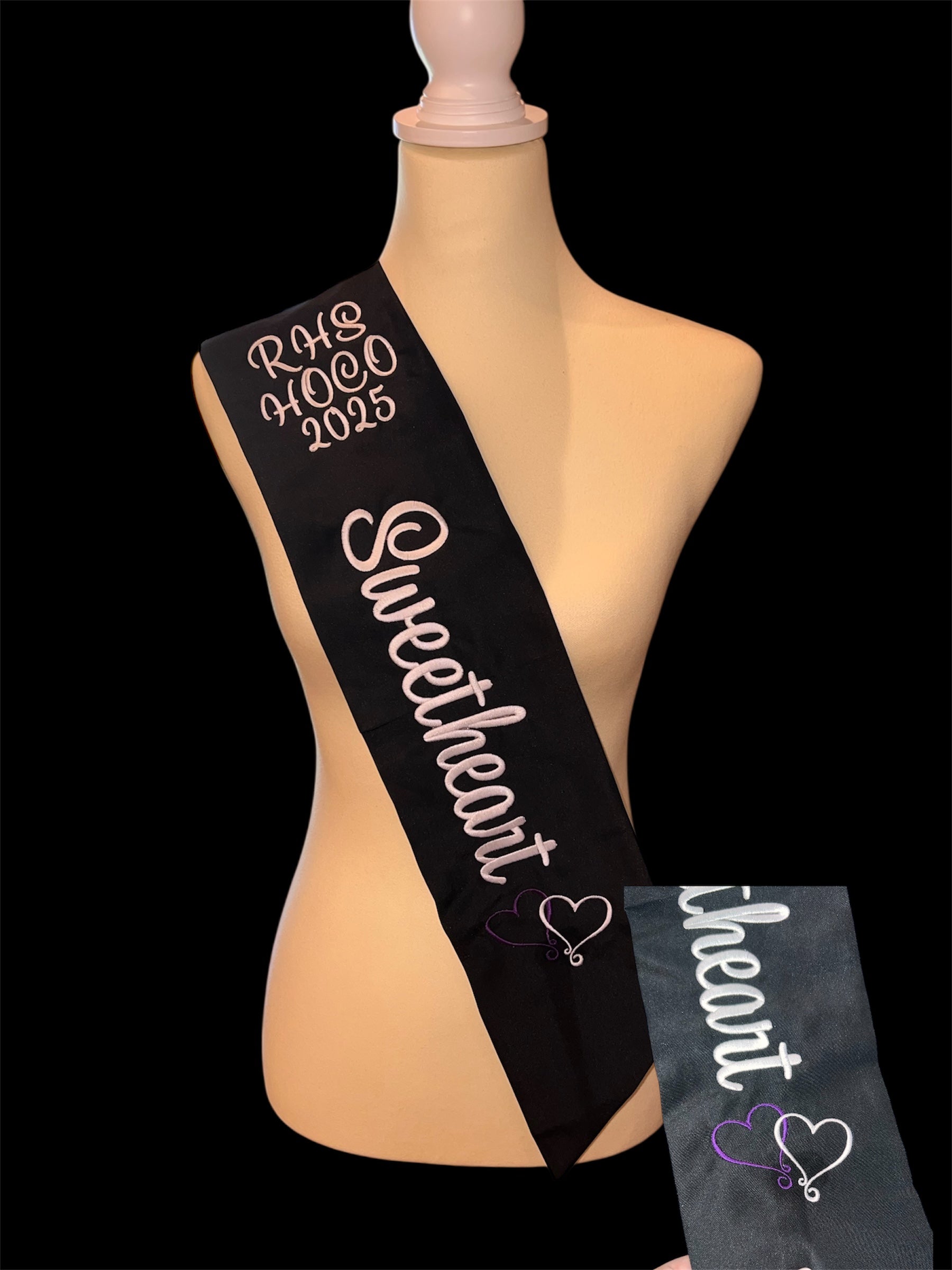 Sash wedding, homecoming, prom or any special occassion