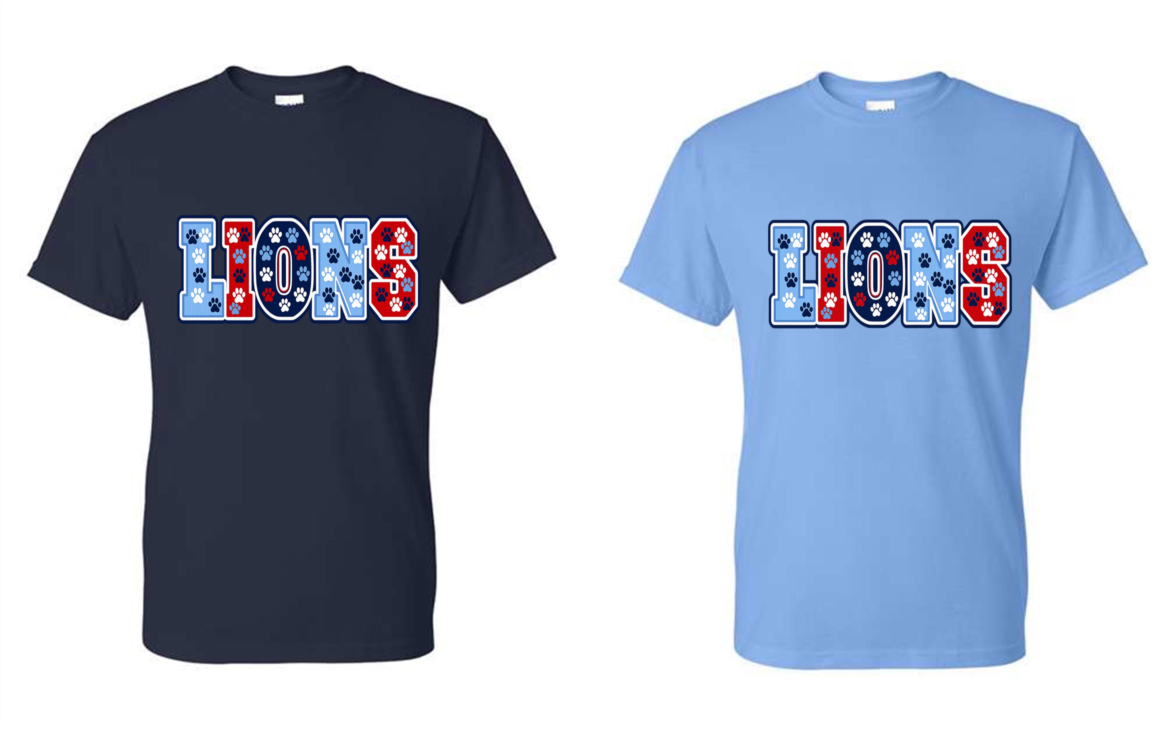 CCA LIONS V2026 #N - LIONS WORD W/PAWPRINTS