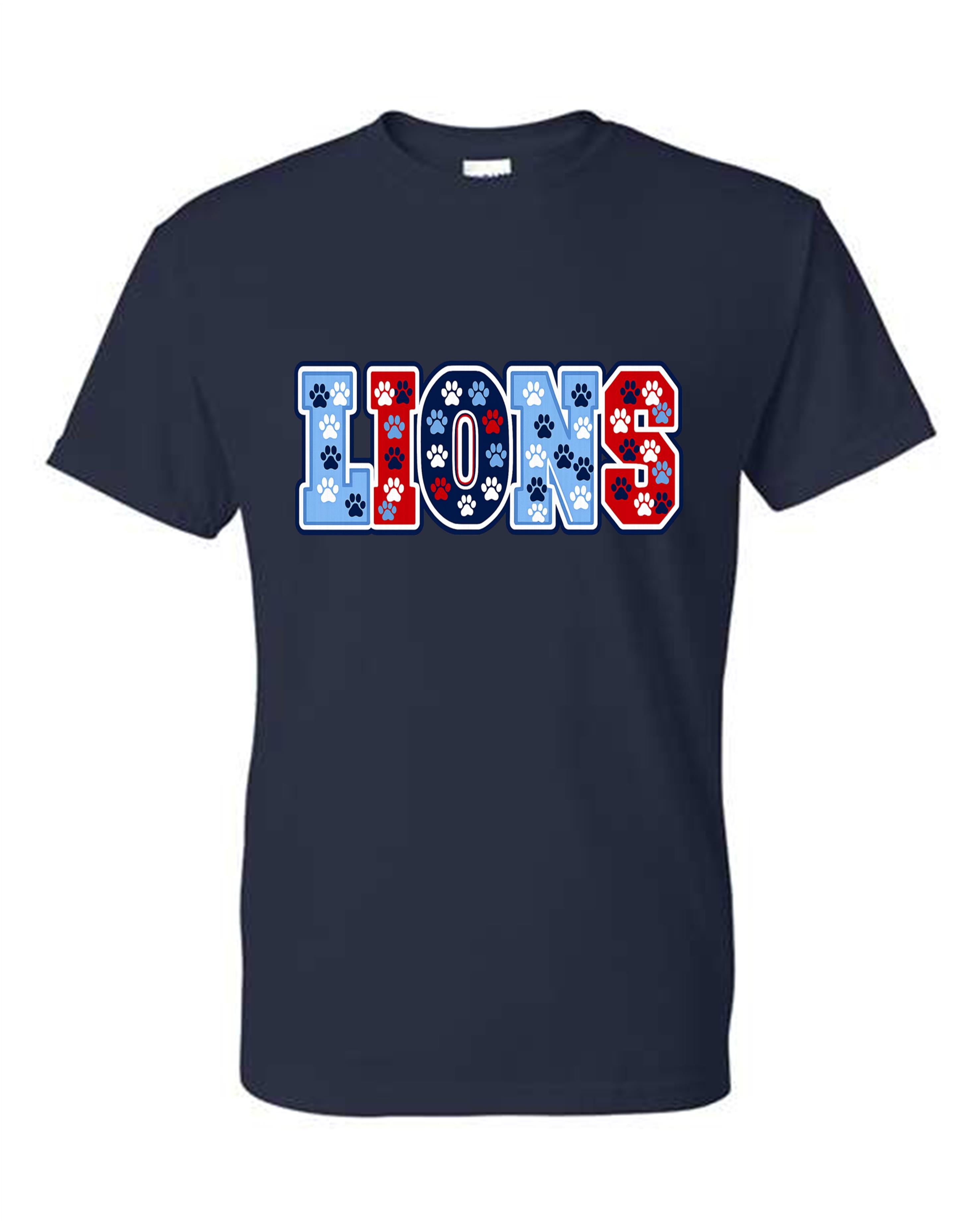 CCA LIONS V2026 #N - LIONS WORD W/PAWPRINTS