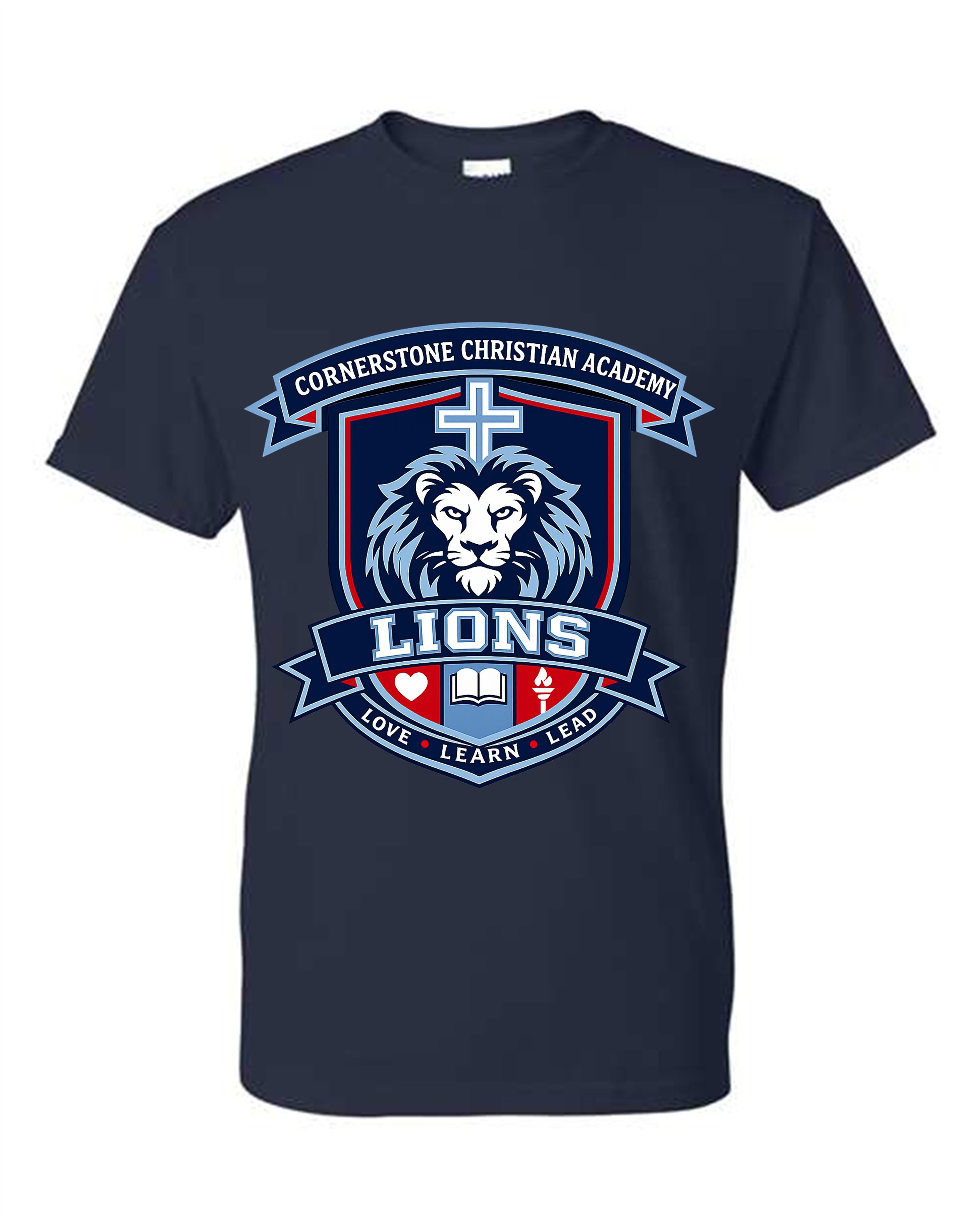 CCA LIONS V2026 #E CREST LION FACE WITH CROSS