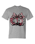 MHS SPIRIT PANTHERS CHECKERED BOW CONFETTI Bow Design B