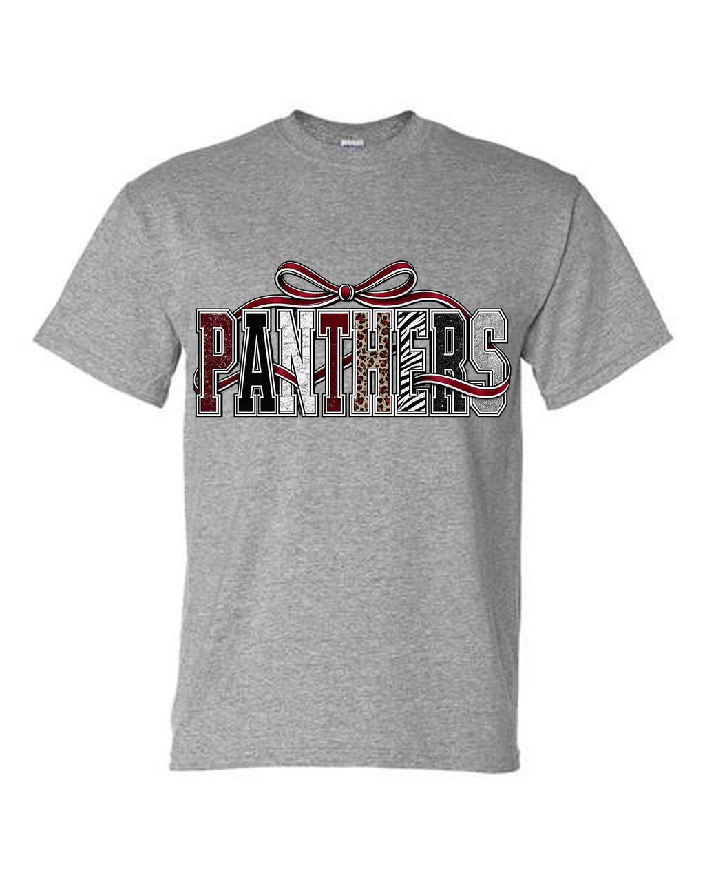 MHS SPIRIT PANTHERS WORD WITH BOW INTERTWINED Bow Design A