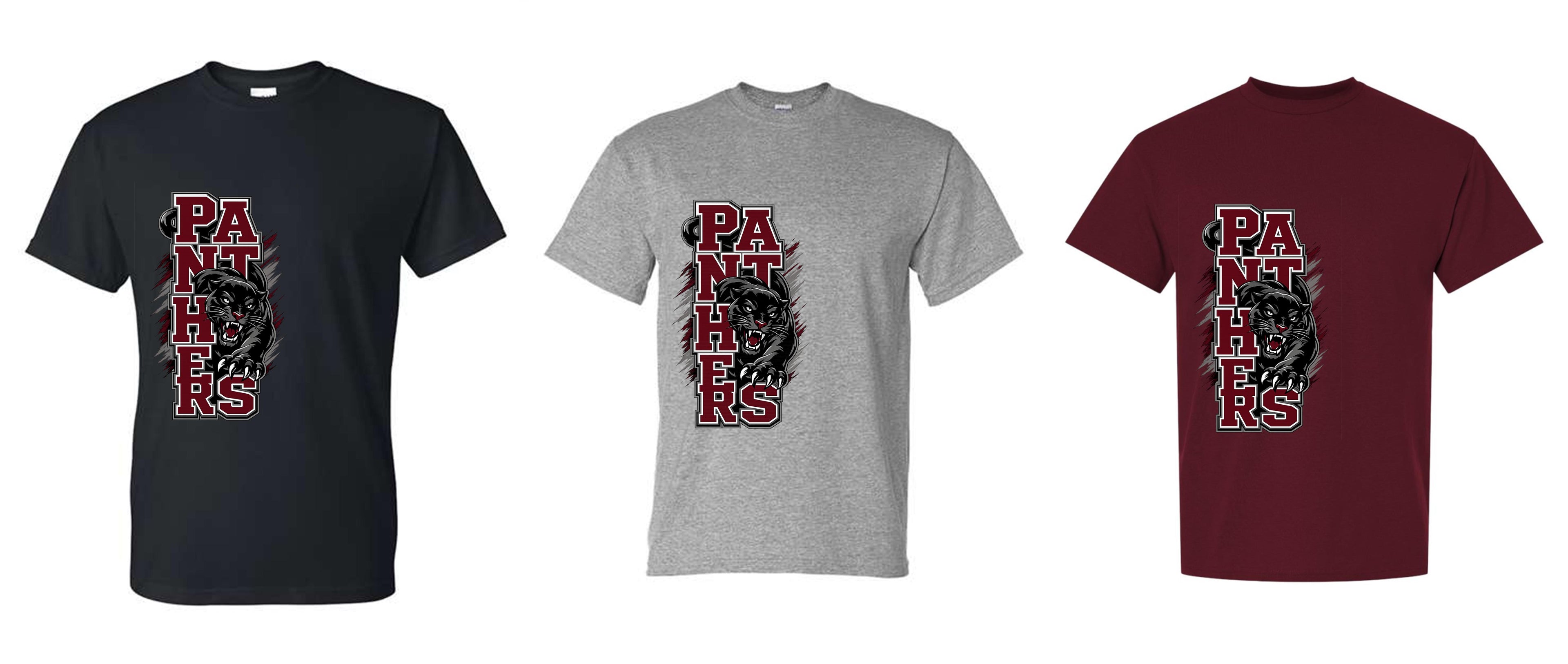 MHS SPIRIT PANTHERS STACKED WITH PANTHER
