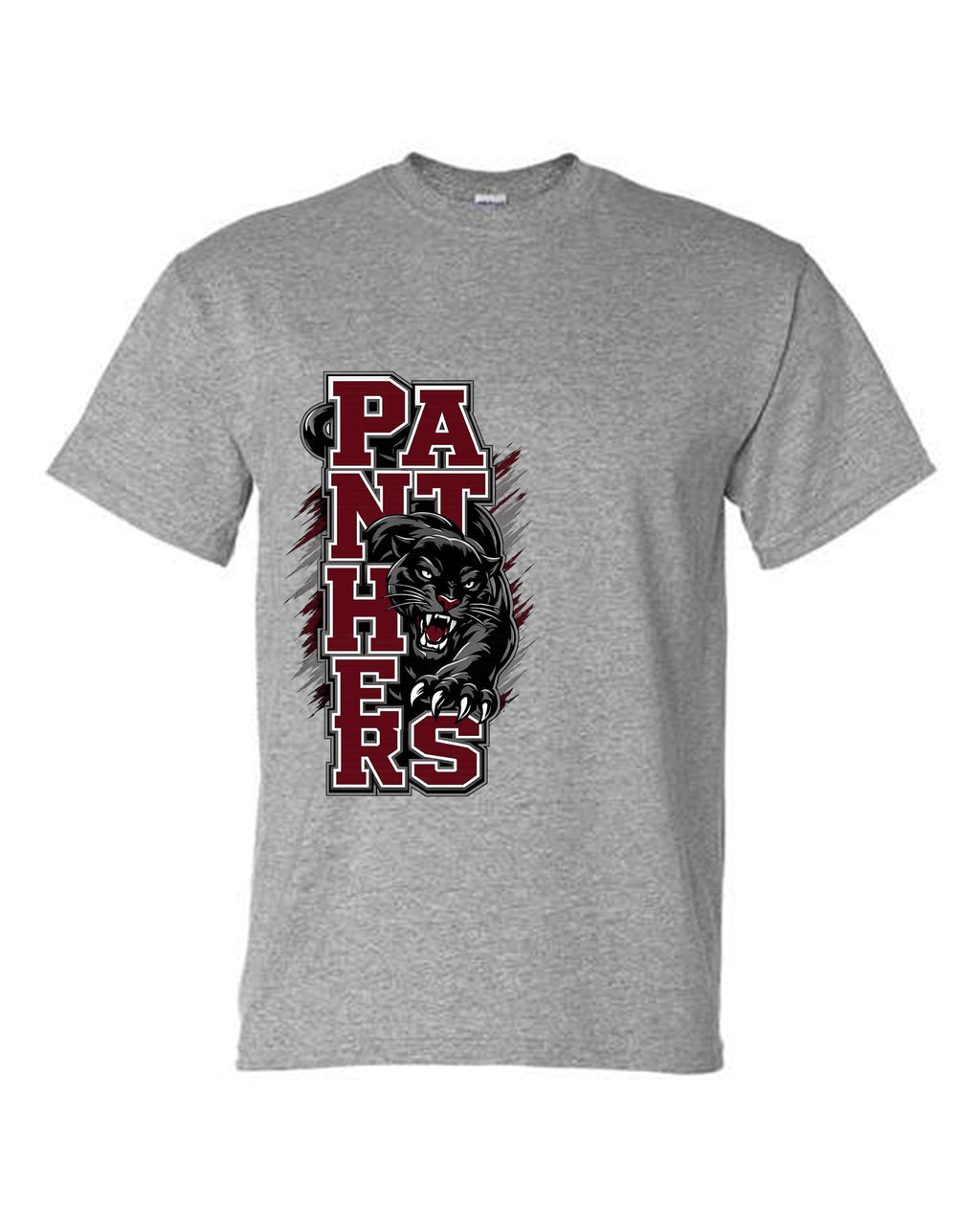 MHS SPIRIT SHIRTS PANTHERS STACKED DESIGN WITH PANTHER**