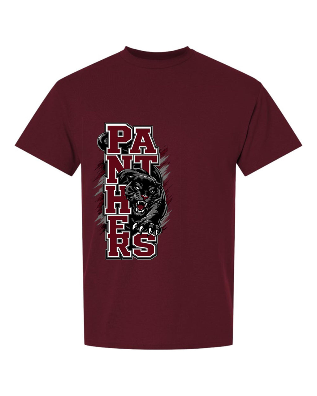 MHS SPIRIT SHIRTS PANTHERS STACKED DESIGN WITH PANTHER**