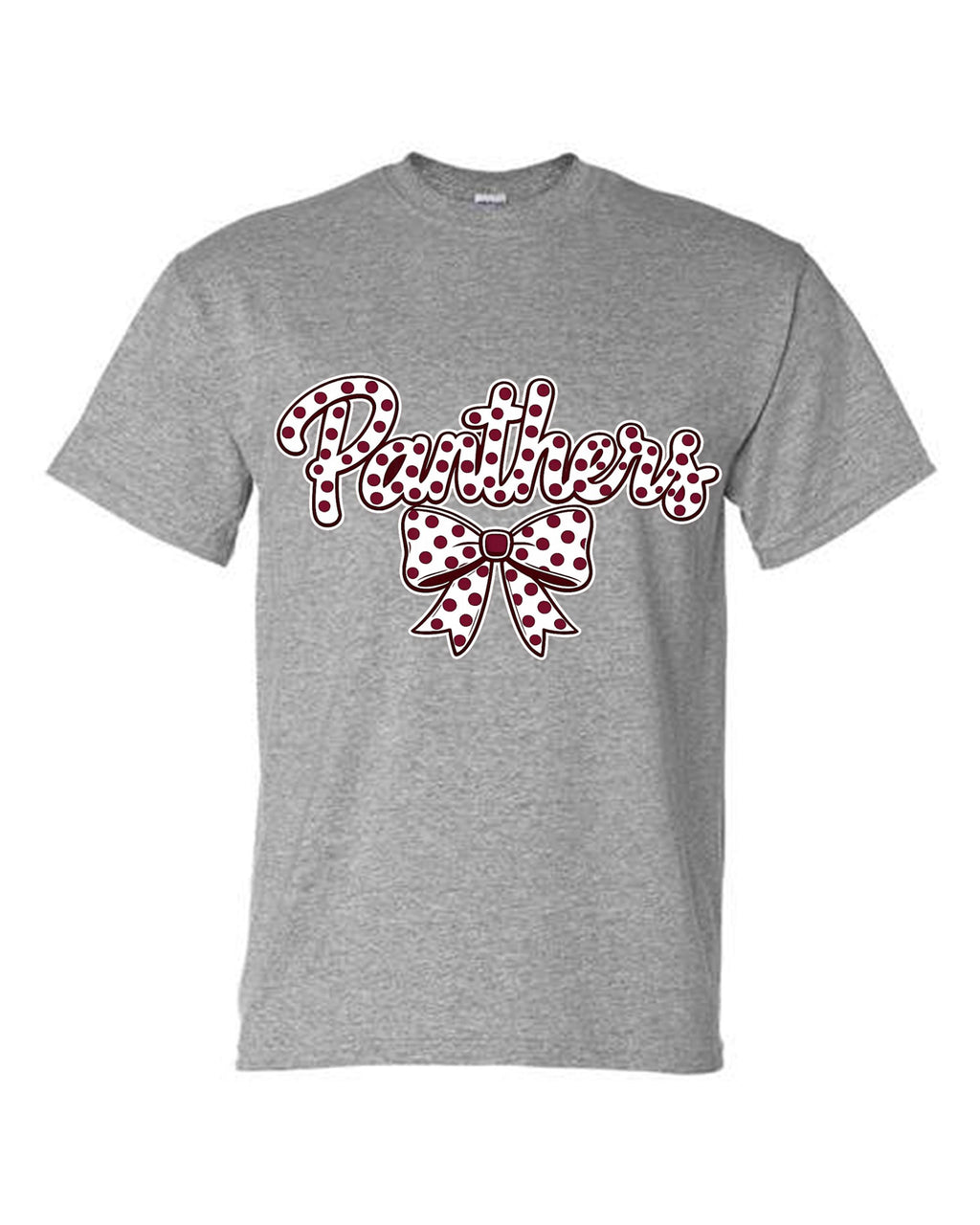 MHS SPIRIT PANTHERS CHECKERED BOW CONFETTI Bow Design B