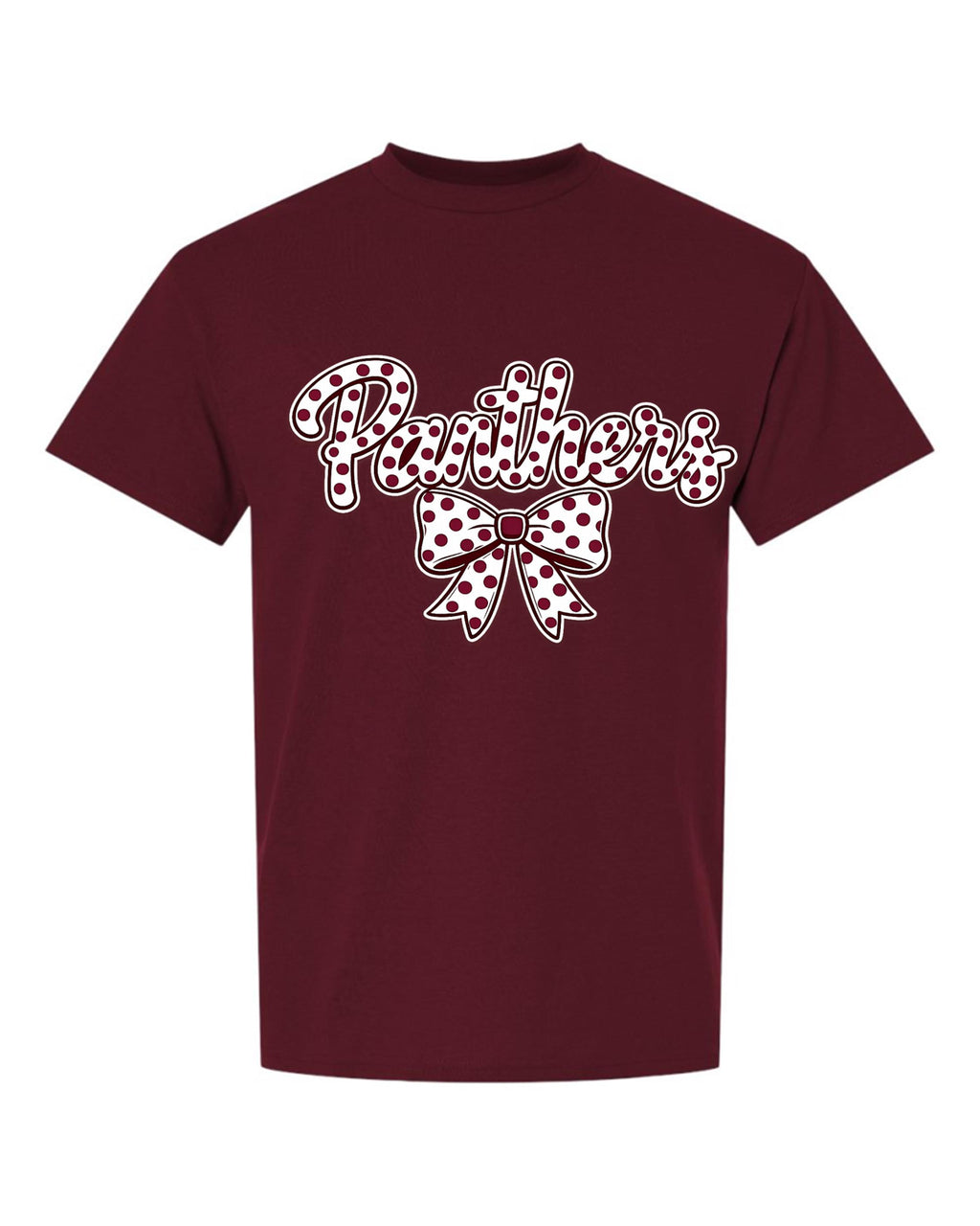 MHS SPIRIT PANTHERS CHECKERED BOW CONFETTI Bow Design B