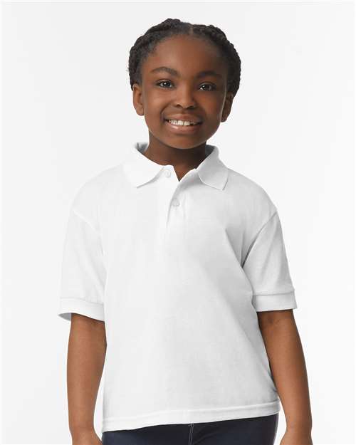 CCA  Youth Short sleeve, Gildan Polo- DryBlend