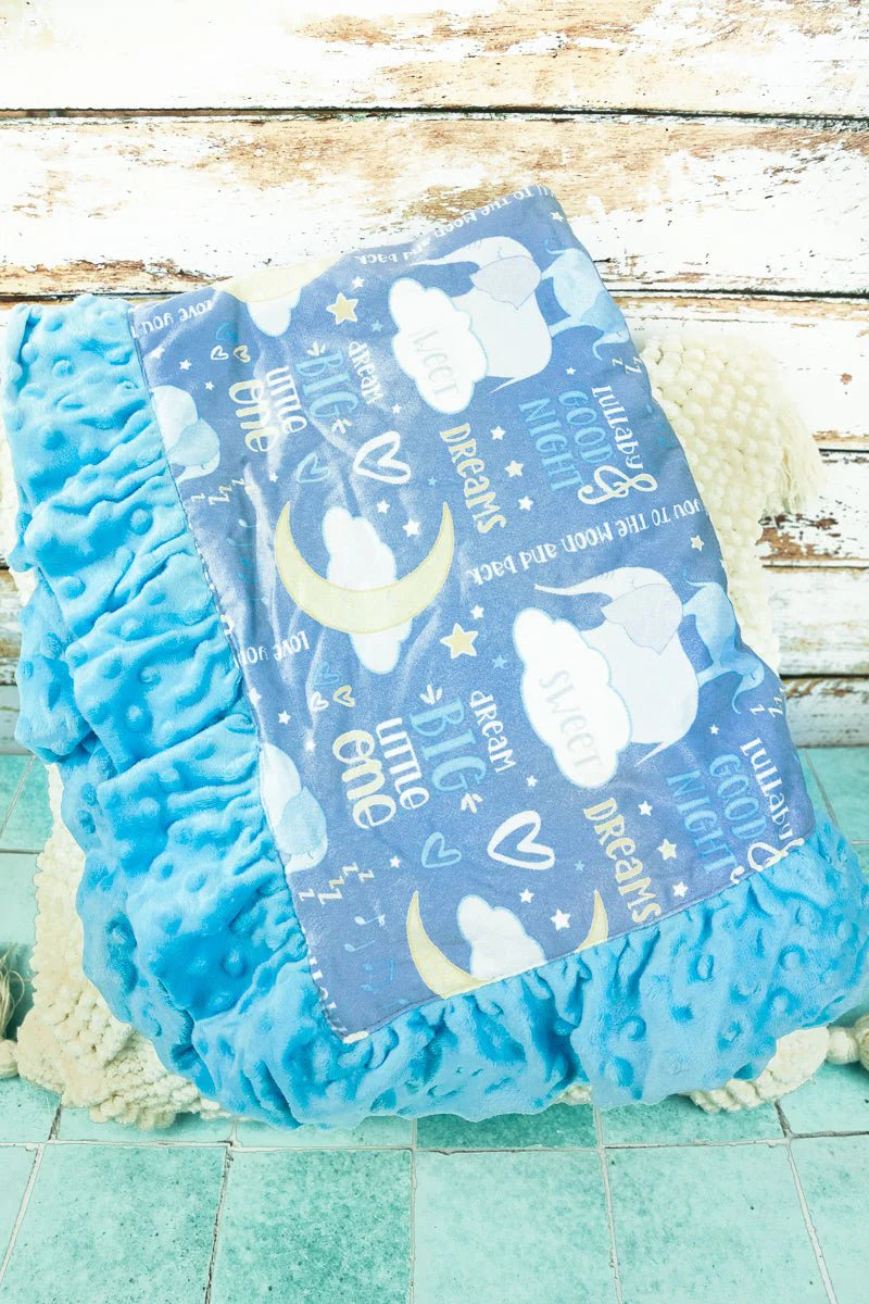 RAINBOW BAY MINKY FLEECE BABY BLANKET