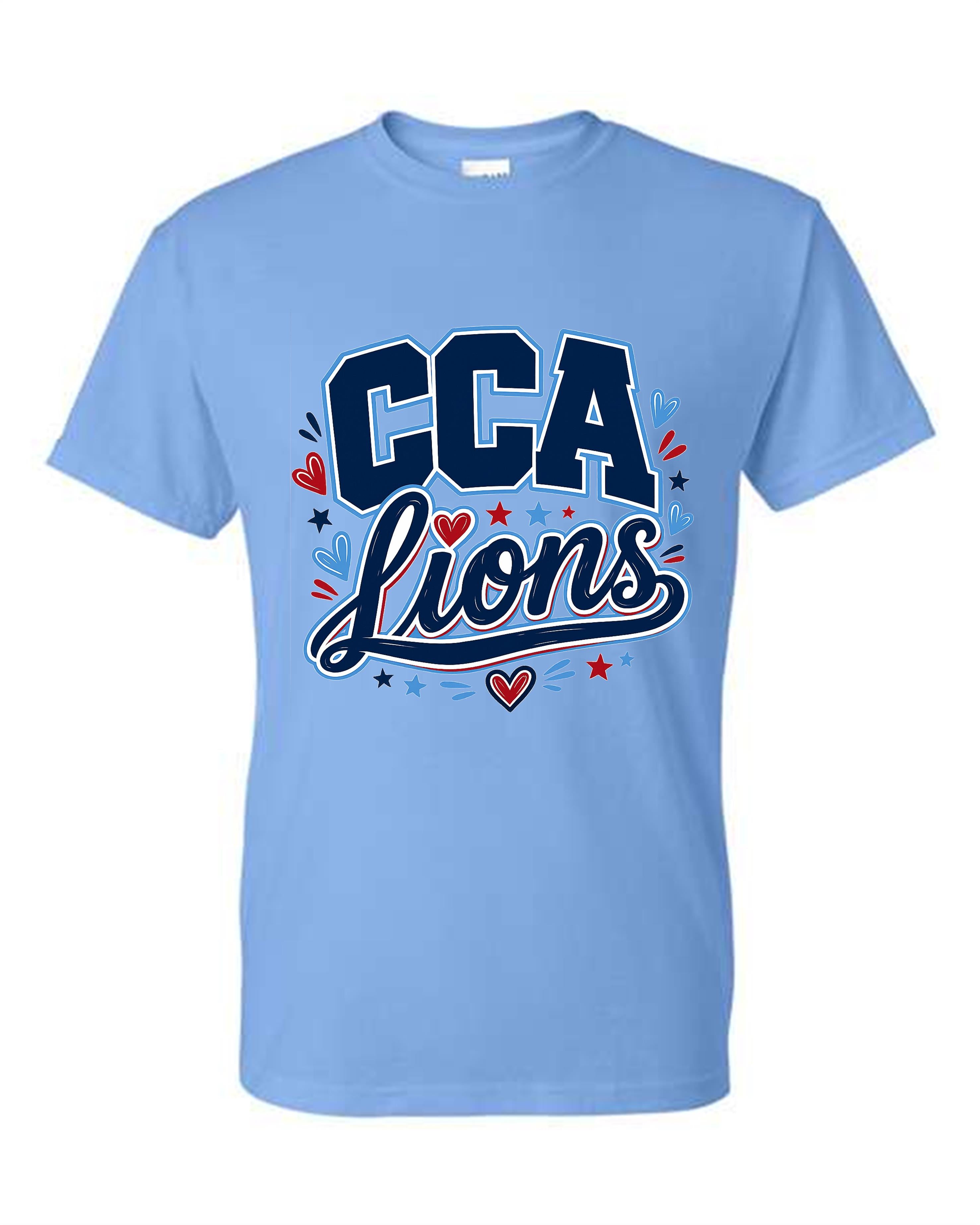 CCA CORNERSTONE LIONS CCA Lions in Script with hearts Design #L