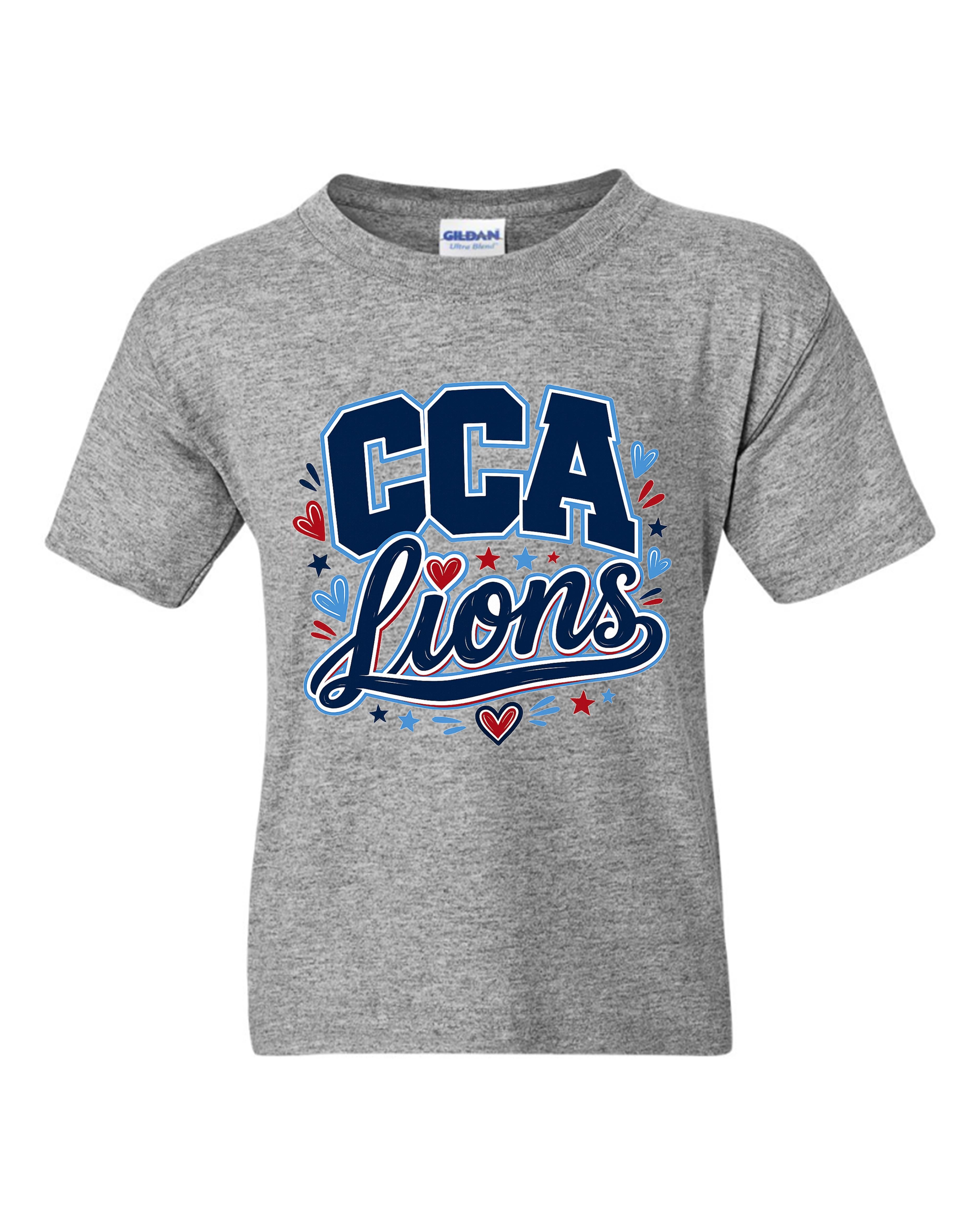 CCA CORNERSTONE LIONS CCA Lions in Script with hearts Design #L