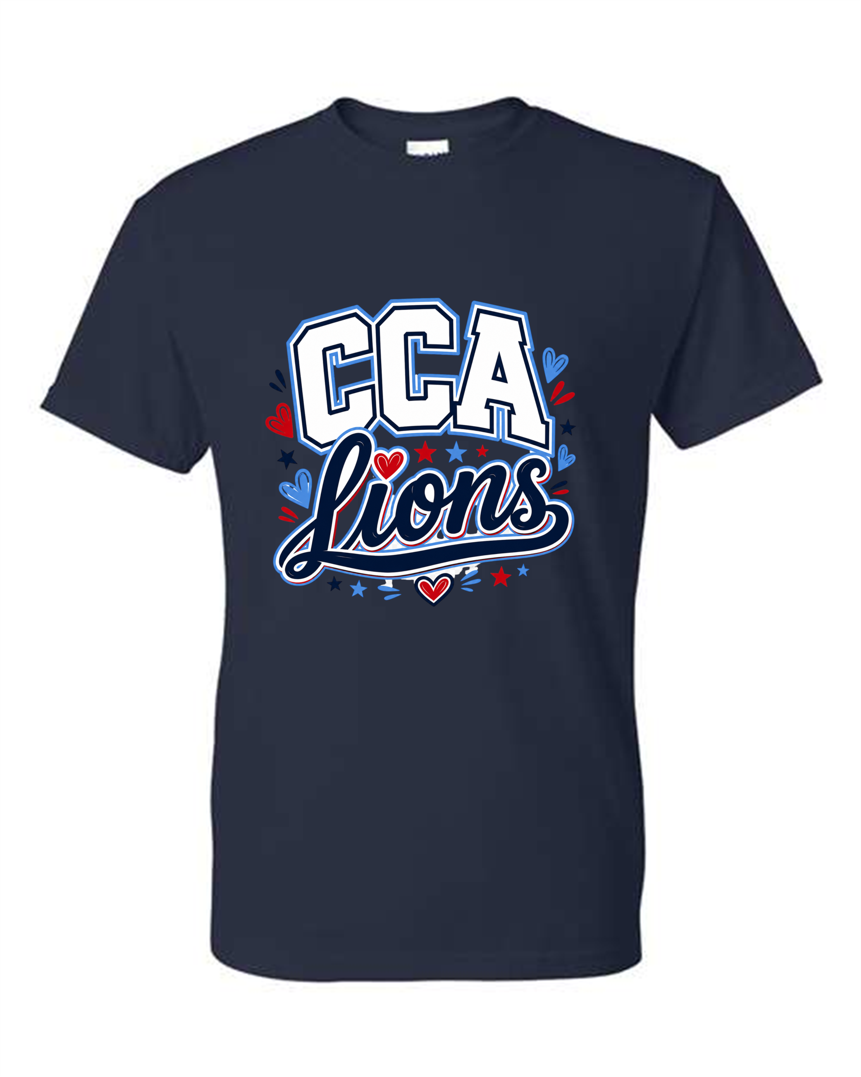 CCA CORNERSTONE LIONS CCA Lions in Script with hearts Design #L