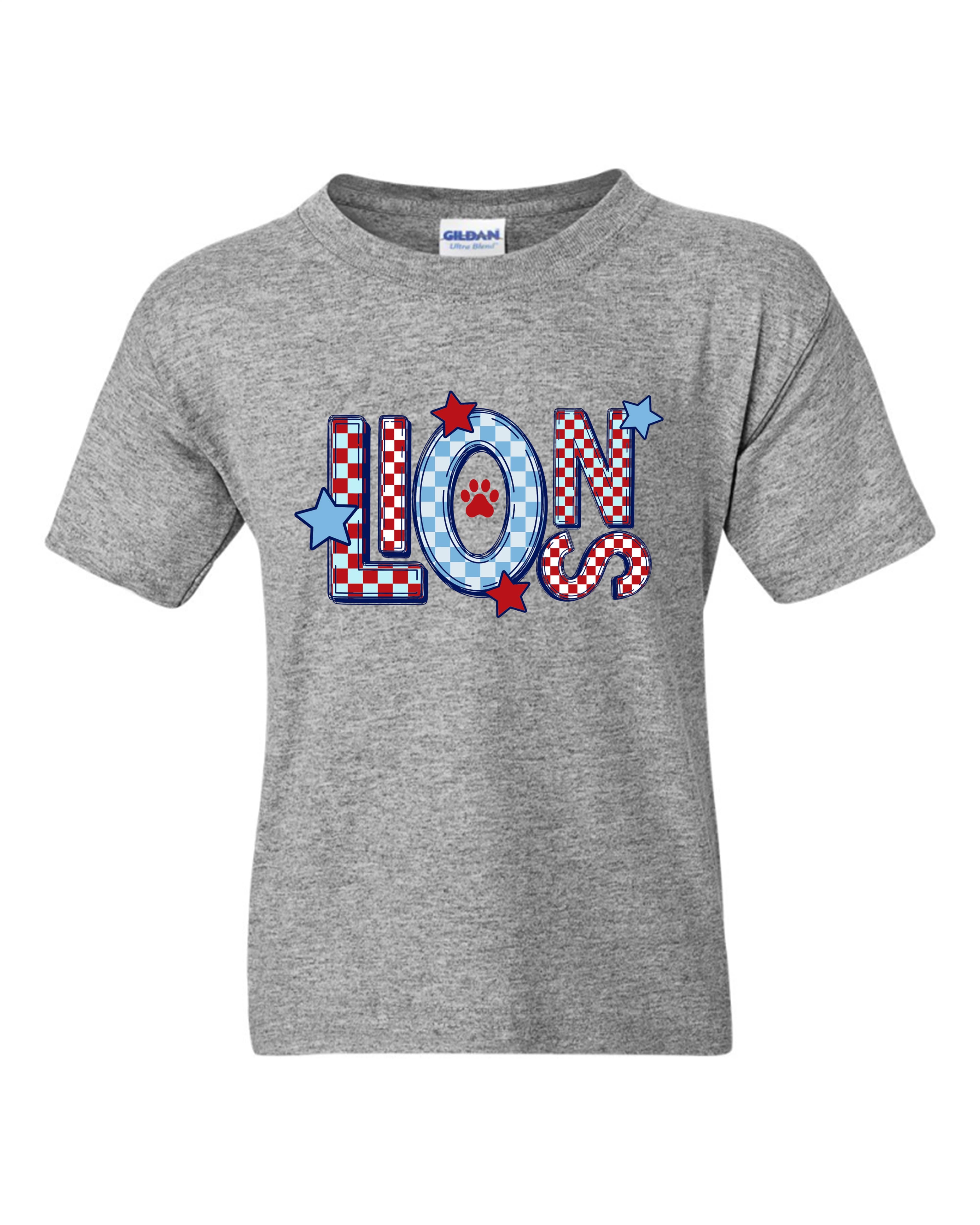 CCA CORNERSTONE LIONS Color Blocked, Stacked, Subway Style Design #BB