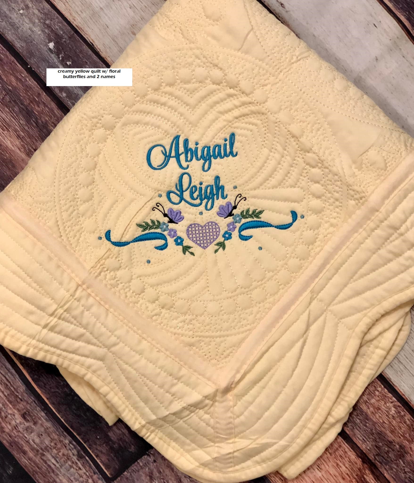 Heirloom baby quilt/throw quilt/lap quilt