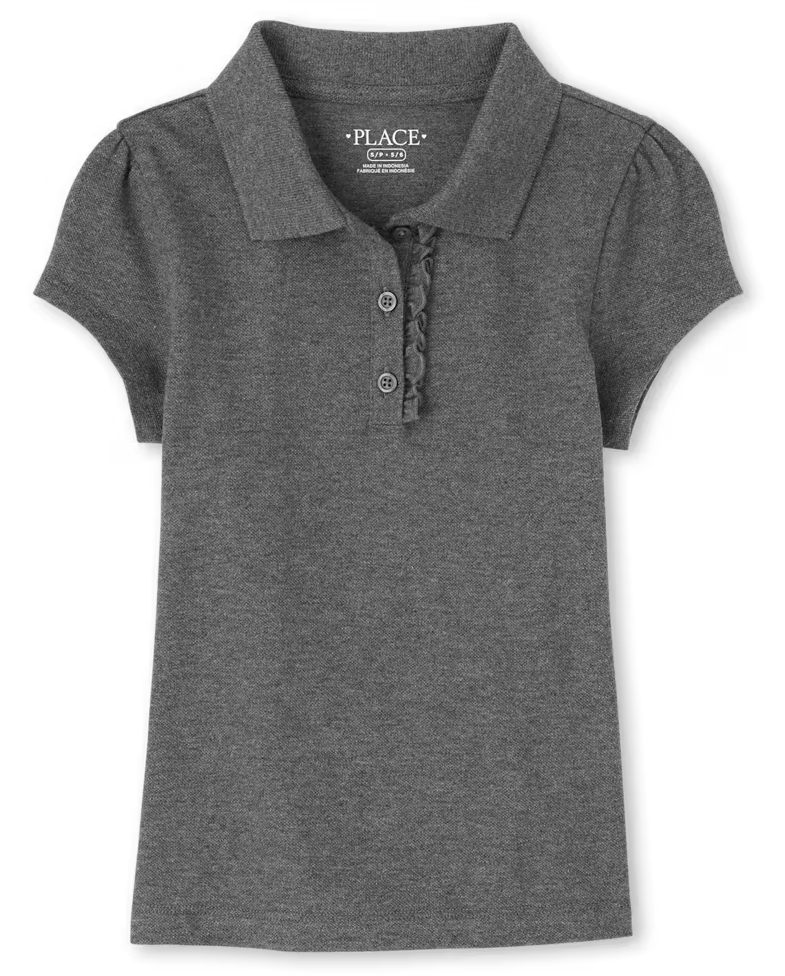 CCA Logo - Children's Place Polo short or long sleeve with ruffle