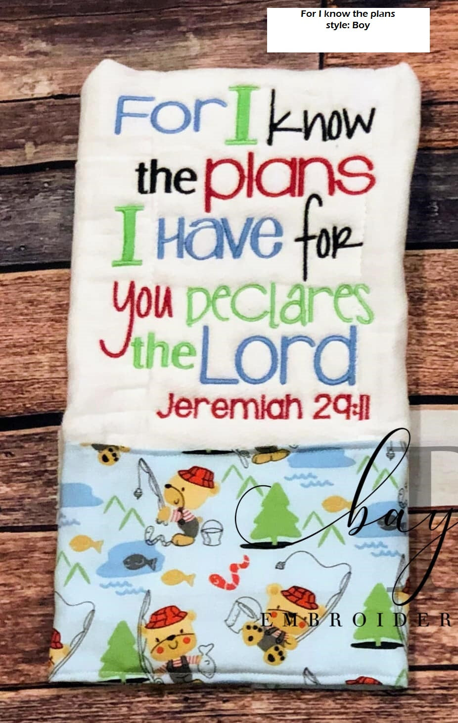 Heirloom baby quilt/throw quilt/lap quilt w/ Bible Verse