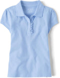CCA Girls left chest Embroidery on polos - polos CP brand