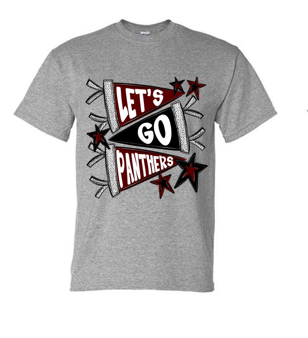 LETS GO PANTHERS PENNANT DESIGN