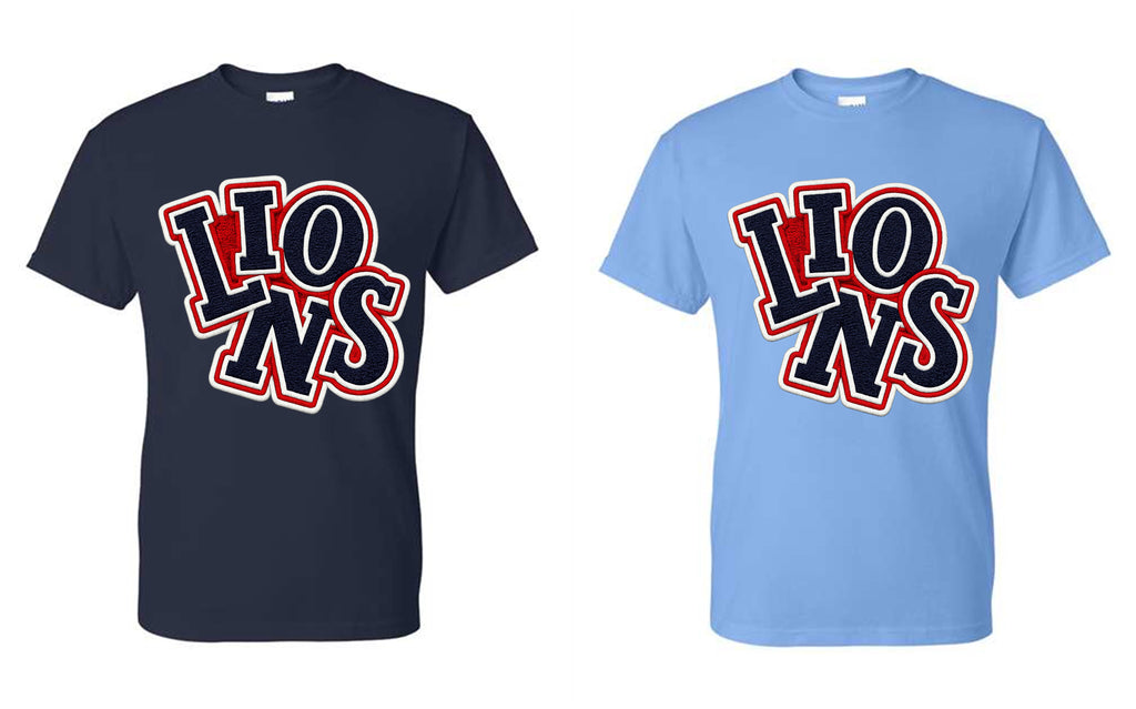 CCA LIONS V2026 #R - LIONS WORD STACKED TEXTURE