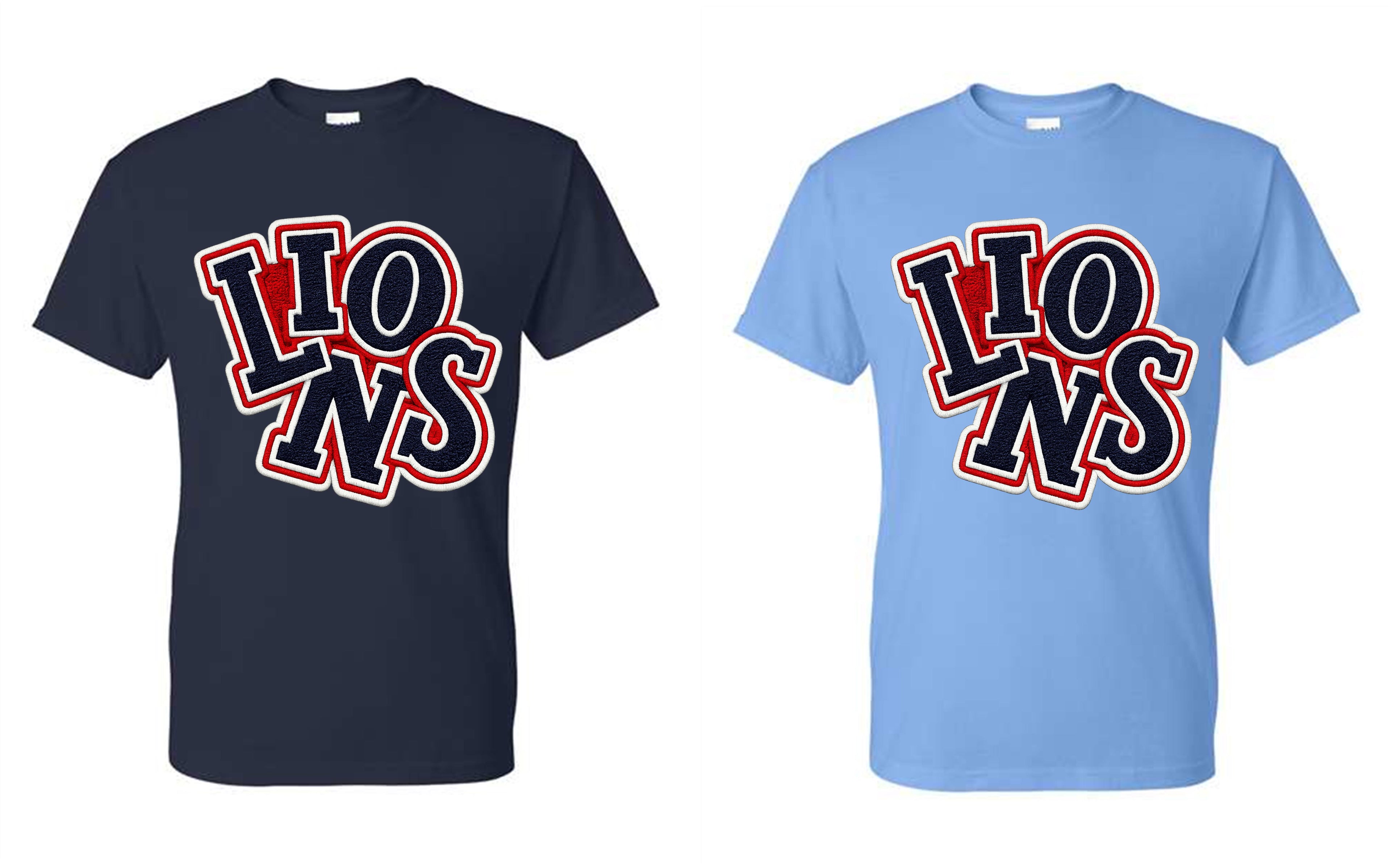 CCA LIONS V2026 #R - LIONS WORD STACKED TEXTURE