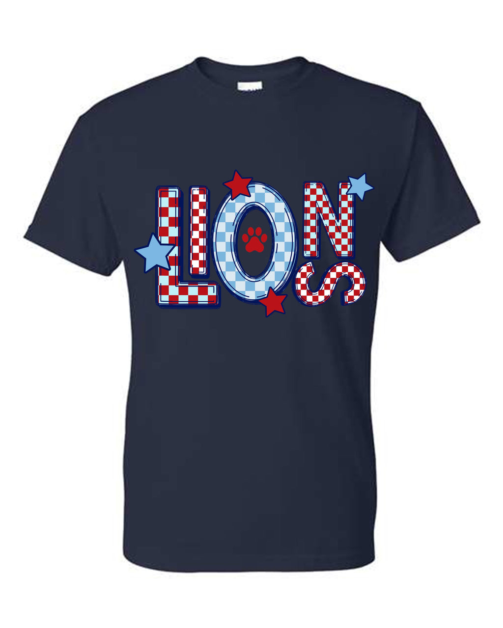 CCA CORNERSTONE LIONS Color Blocked, Stacked, Subway Style Design #BB