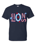 CCA CORNERSTONE LIONS Color Blocked, Stacked, Subway Style Design #BB