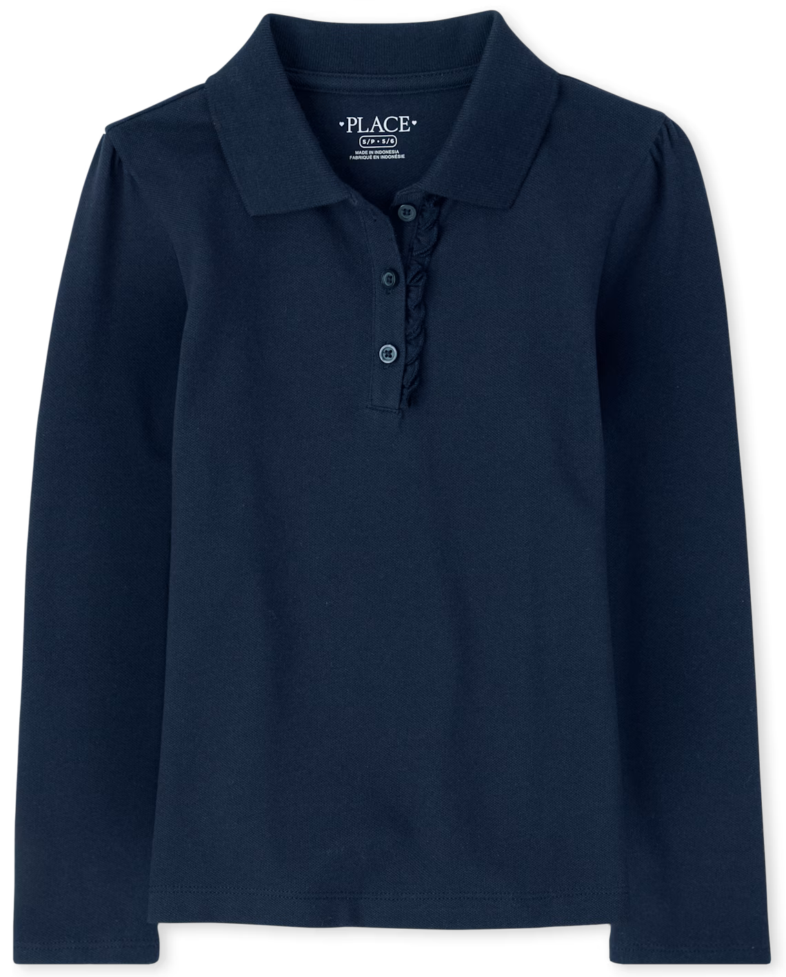 CCA Logo - Children's Place Polo short or long sleeve with ruffle