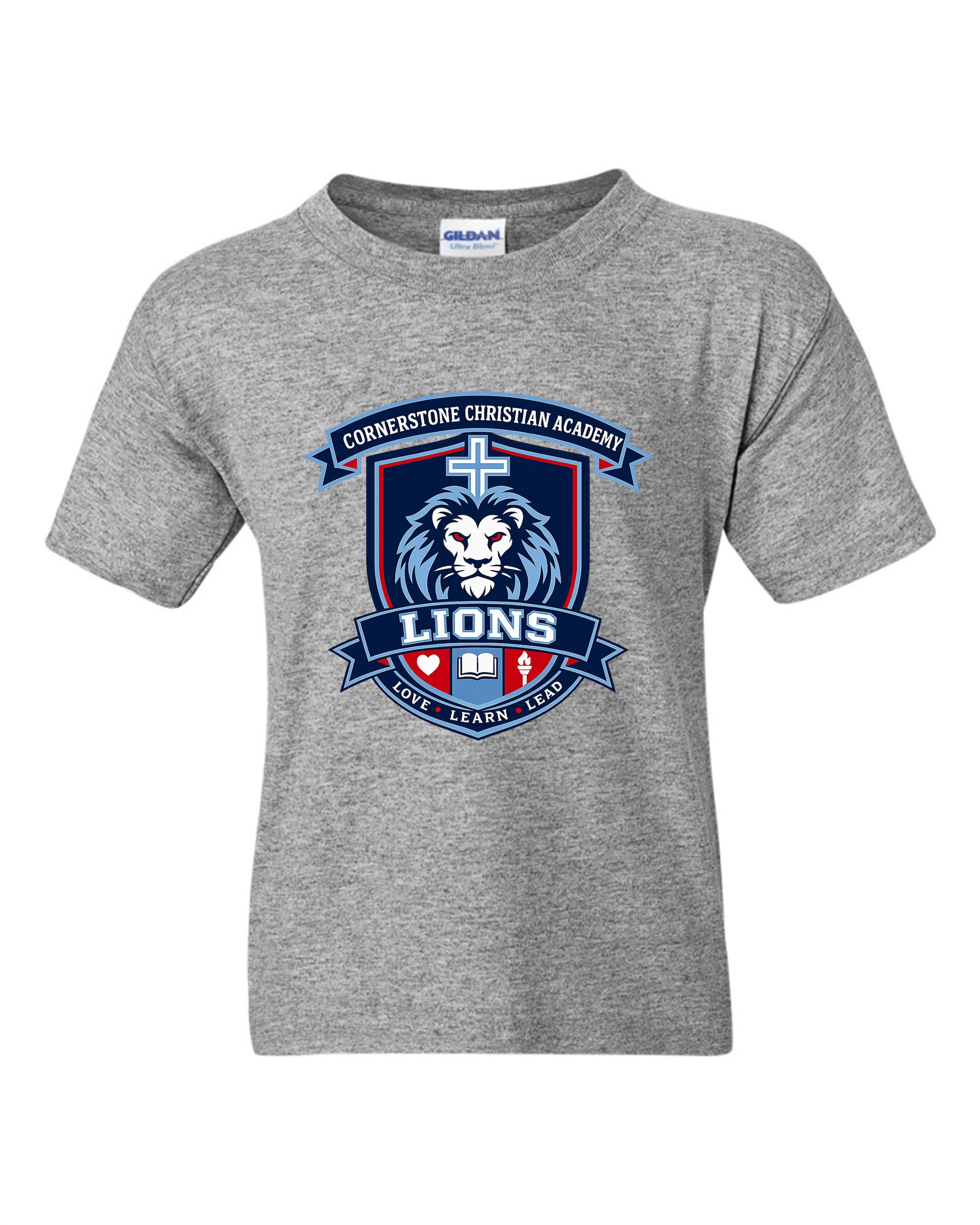 CCA CORNERSTONE LIONS Lion Emerging from a Crest with a Cross Design #E