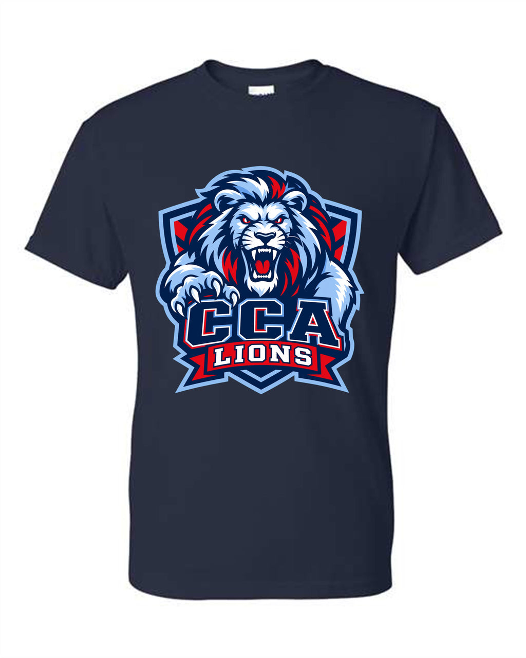 CCA CORNERSTONE LIONS Lion in crest showing his paw Design #B