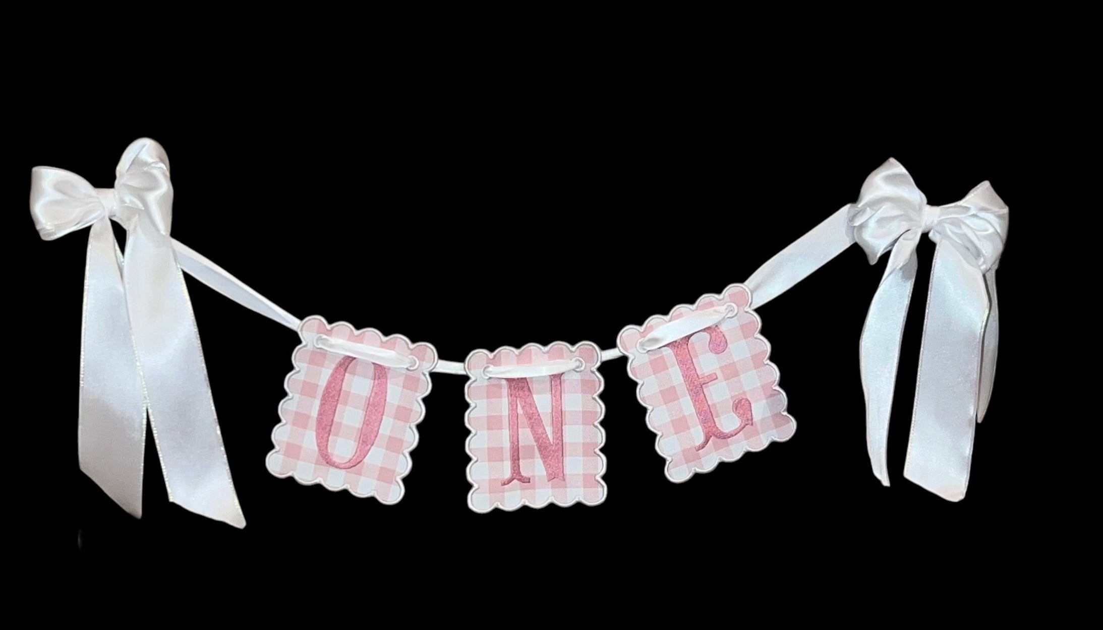 Birthday Banner embroidered