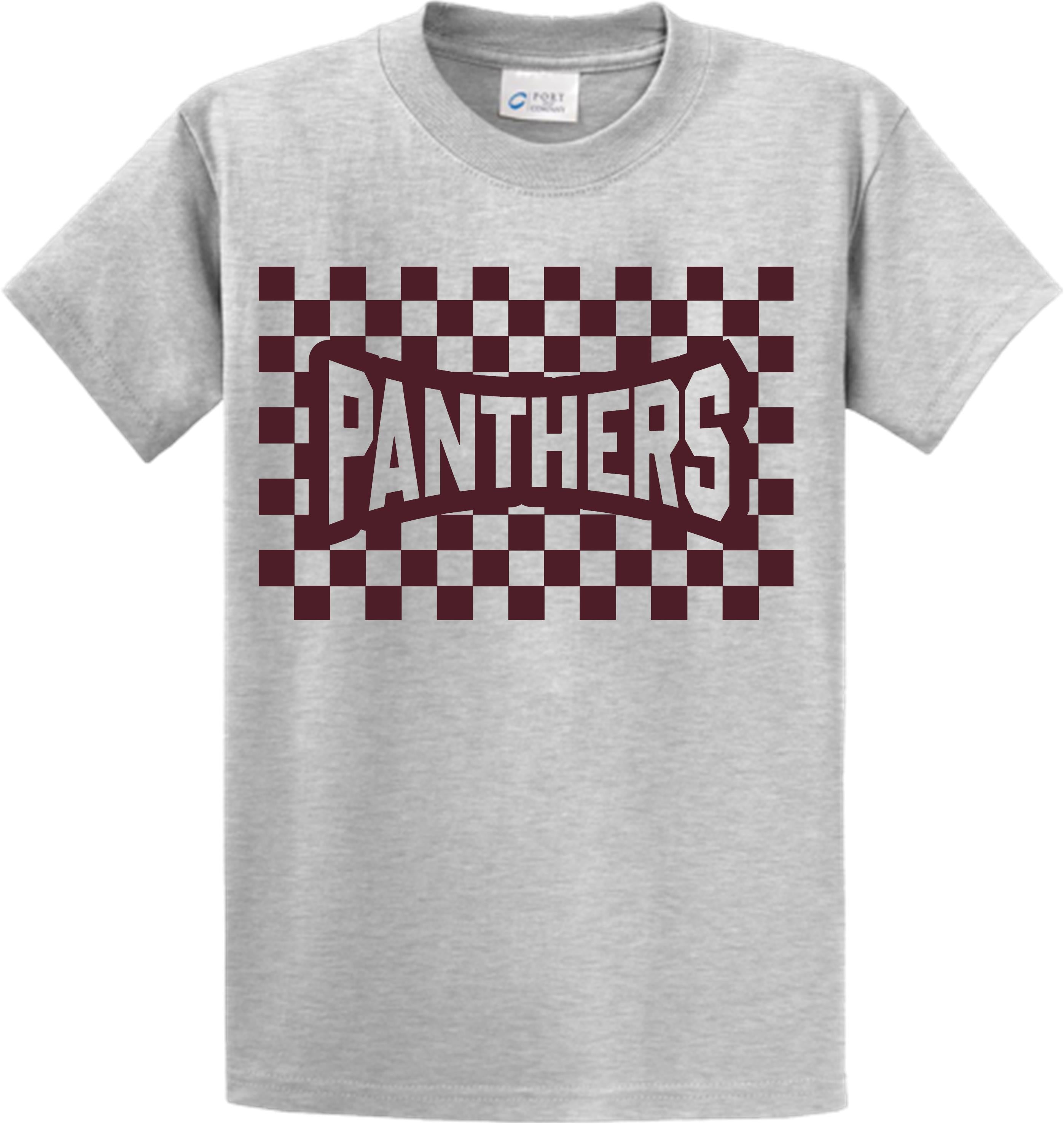 MHS PANTHERS CHECKERED PANTHERS DESIGN YOUTH OR ADULT