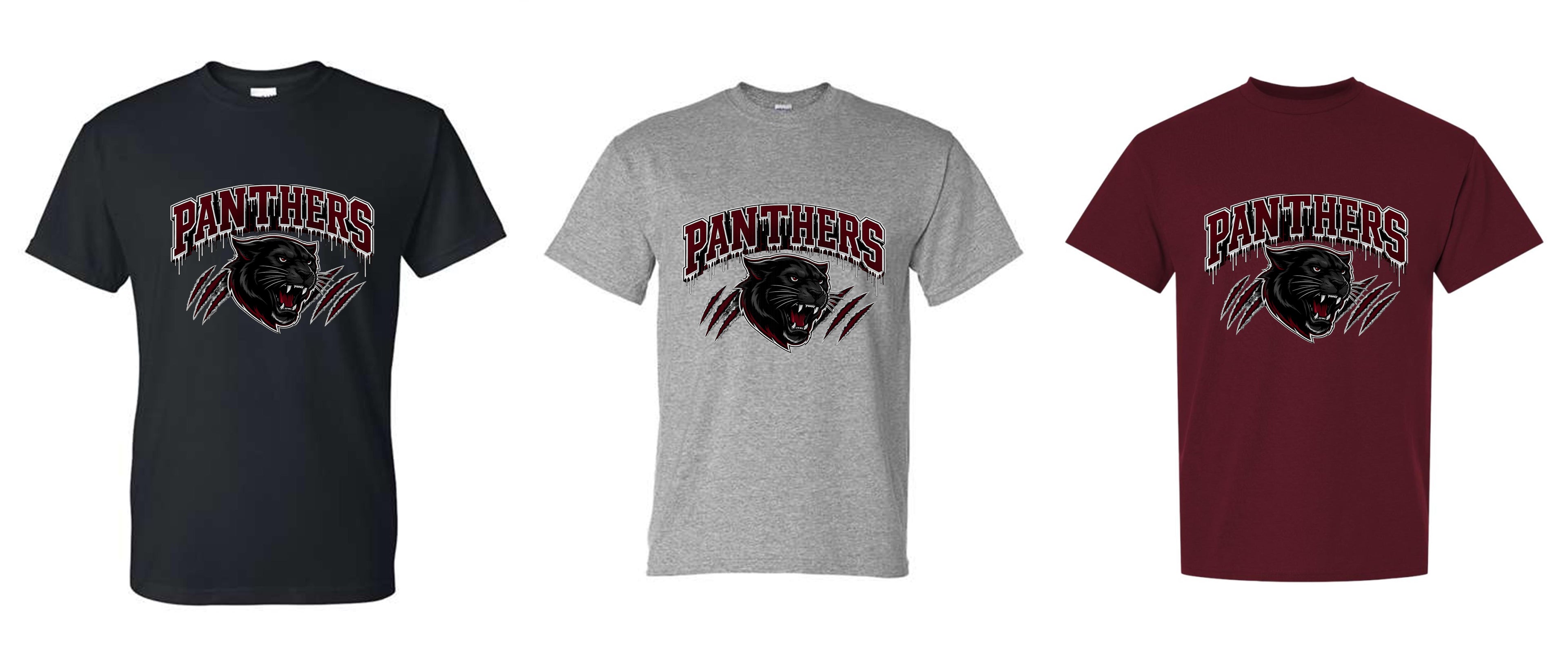 MHS SPIRIT PANTHER SHIRT PANTHERS DRIPPING