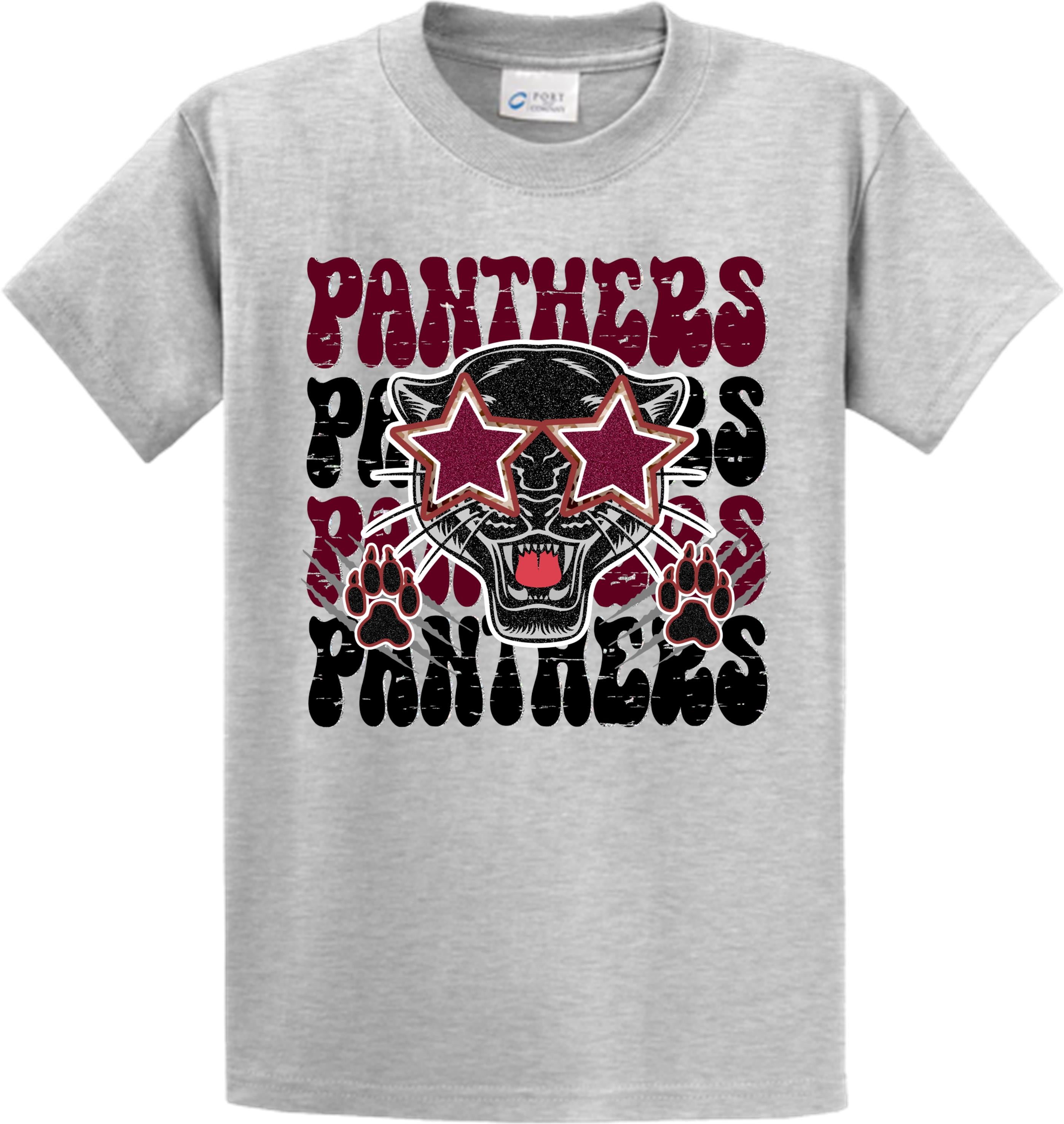 MHS SPIRIT SHIRTS PANTHERS WITH STARS**