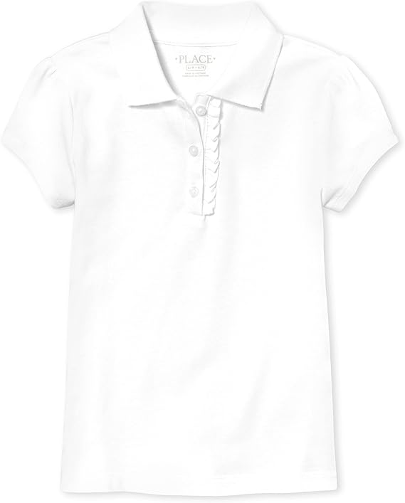 CCA Girls left chest Embroidery on polos - polos CP brand